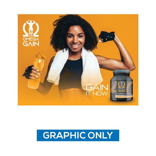 ONE CHOICE® SEG Pop Up Display — Back Side Graphic Only / 10 ft